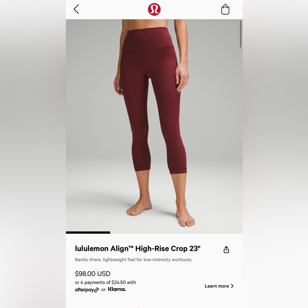 lululemon Align™ High-Rise Crop 23"